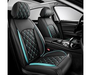 Comfort Pelle Coprisedili Auto per VW T5 T6 Multivan/MK6, Universali Copri Sedile Auto, Anteriore E Posteriore Sedili Protezioni Accessori, Green