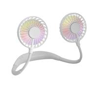 Comfort senza sforzo: ventilatore da collo portatile con funzionamento silenzioso per un utilizzo che dura tutto il giorno.