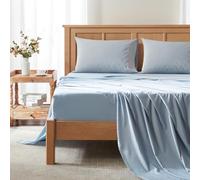 Comfort Spaces Coolmax,Set di 3 fogli di raffreddamento per sudorazione notturna, super morbidi, resistenti allo sbiadimento, 43.2 cm di profondità, doppie, colore: bianco
