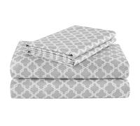 Comfort Spaces Coolmax - Set di lenzuola traspiranti super morbide, resistenti allo sbiadimento, con tasca profonda 40,6 cm, elastico tutto intorno, lenzuola rinfrescanti per sudorazione notturna