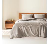 Comfort Spaces Set copripiumino per letto queen size, 3 pezzi, traspirante, trama a nido d'ape, stile bohémien, moderno, in microfibra, per tutte le stagioni, per letto queen size