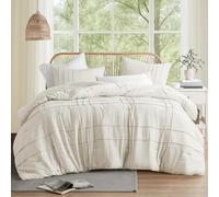 Comfort Spaces Set di biancheria da letto king size, 3 pezzi, per letto king size, con pieghe, per tutte le stagioni, leggero, extra morbido, in microfibra prelavata, per letto king size, colore: