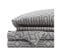 Comfort Spaces Set di lenzuola in 100% cotone traspirante, leggero, morbido, con tasca elastica da 30,5 cm, per materassi fino a 35,6 cm, biancheria da letto accogliente per tutte le stagioni, federa