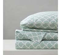 Comfort Spaces Set di lenzuola in 100% cotone traspirante, leggero, morbido, con tasca elastica da 30,5 cm, per materassi fino a 35,6 cm, biancheria da letto accogliente per tutte le stagioni, federa