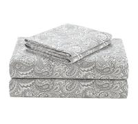 Comfort spazi - Set di fogli in cotone stampato, Microfibra, Grey, California King