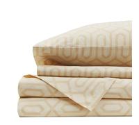 Comfort Spaces Set di lenzuola in 100% cotone traspirante, leggero, morbido, con tasca elastica da 35,6 cm, per materassi fino a 40,6 cm, biancheria da letto accogliente per tutte le stagioni, federa