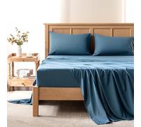 Comfort Spaces Set di lenzuola rinfrescanti Coolmax per letto king size, traspiranti, morbide, non scoloriscono, per chi dorme calde, con tasca profonda elastica per materassi fino a 40,6 cm, colore