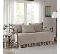 Comfort spazi Kienna Daybed set - modello trapunta cucita - 5 pezzi 75"x39" Taupe
