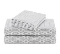 Comfort spazi - Set di fogli in cotone stampato, Microfibra, Diamond Grey, King