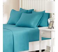 Comfort spazi - Set lenzuolo in microfibra, Microfibra, Teal, Twin XL
