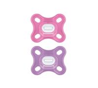 Comfort Succhietto 0-3 mesi (Set da 2) Ciuccio 0-3 mesi in 100% silicone con