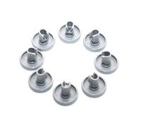 Comfort universale ruote per lavastoviglie - Compatibile con AEG Electrolux, Privileg, Favorit, Ikea, Zanussi - Plastica resistente al calore - Connessione a clic