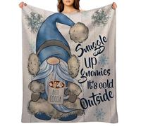 Comfortable Material: Wrap yourself in the soft and Gnome Blanket made from flannel material. Its durability ensures long-lasting use, while its fade-resistant design ke
