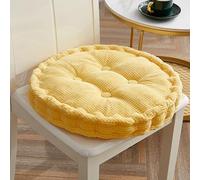 Comfortable Round Chair Cushion Pad - Thick Non-Slip Seat Cushion for Dining Room Home Garden & Office - Washable 40x40 cm Corded Design