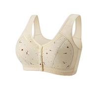 Comfortable Sexy Women Bra Wrap Tank Top Style Big Buckle Front Thin, Yellow, 20(Beige,12)