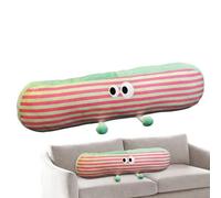 Comfortable Striped Hug Pillow, Long Body Pillow for Adults, Snuggle Pillow for Side Sleepers, Removable Cover Lumbar Cushion for Leg and Back Support Leg Reliefs
