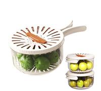 Comfortable Washing Bowl - Kitchen Sink Bowl | Strainer Bowls for Home, Fruit Washer Bowls with Strainer, Cooking and Dining, Vegetable Washing Basket for Restaurant Cooking Fridge