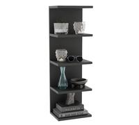 ComfortCove Libreria a Muro, 5 Ripiani, Nero