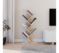 ComfortCove Libreria ad Albero, Scaffale da Terra, 7 Ripiani, Sonoma