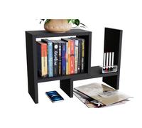 ComfortCove Libreria regolabile, scaffale da scrivania, Libreria da Scrivania Organizer, organizzatore indipendente per scrivania, organizzatore per cucina, scaffale per ufficio, Nero