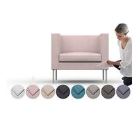 comfortly | Copertura per poltrona Klappsta, fodera di ricambio, resistente, 2 pezzi, tessuto Nano-Tech resistente agli animali domestici e antimacchia, facile da pulire e sostituire (misto cashmere)
