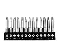 Comforty Set di chiavi inglesi, codolo esagonale, lega, acciaio, triangolo, a croce, tipo Y, croce interna, punte per trapano, lunghezza 1/4", 13 pezzi