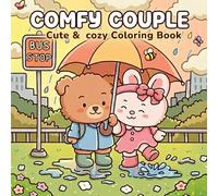 Comfy Couple: Cute And Cozy Coloring Book perfect for relaxing anywhere