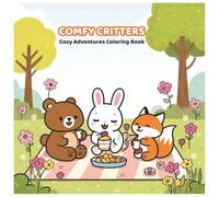 Comfy Critters: Cozy Adventures Coloring Book