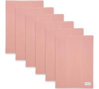 Comfy Cubs Confezione da 6 panni per il ruttino, 100% cotone, tessuto assorbente a doppio strato per neonati, extra morbidi per ragazzi e ragazze, regali per neonati, colore rosa intenso