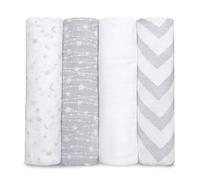 Comfy Cubs - Coperta in mussola per bambini e ragazze, colore: Grigio