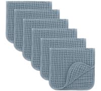 Comfy Cubs Panni in mussola per il ruttino, 50 x 25 cm, confezione da 6 - grandi 6 strati ultra assorbenti 100% cotone per bambini sbavano e sporca, set di panni sicuri e delicati per bambini e