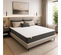 Comfy Line Materasso Memory Matrimoniale 165X190 Cm Alto 25 ESSENTIAL | Materasso Memory Semi rigido, capovolgibile con lato morbido e lato rigido. Tessuto anti-acaro, anallergico Made in Italy.