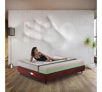 Comfy Line Materasso memory matrimoniale 165X190 Cm, Americano multistrato a zone H30 cm, Materasso ortopedico a 3 STRATI, anallergico prodotto in Italia - MOD. EQUILIBRIUM H30