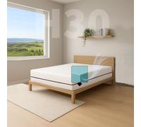 Comfy Line - Materasso Piazza e Mezzo 140x190 in Water Foam h 30 cm. A 7 Zone Differenziate Ortopedico. Rivestimento Cotone Fresco e Traspirante. Made in Italy 100%