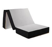 Comfy Line - Materasso Pieghevole Futon da Una Piazza e Mezzo 120x200 Materassino Campeggio Letto Francese per Divano Camper Viaggio in Schiuma Ortopedica