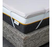 Comfy Line - Topper memory Singolo 90x200, Correttore in Memory Foam per Materasso 5,5 cm Lavorazione a 7 zone - Fodera in Cotone Traspirante con Angoli - Made in Italy