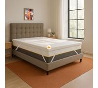 Comfy Line - Topper rigido Piazza e mezzo Francese 140x200 per Materasso in Poliuretano Espanso 5,5 cm - Correttore per materassi morbidi, Certificato - Made in Italy