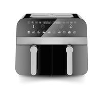 Comfy Nest,CNAFD45NB, friggitrice ad aria, Air Fryer, doppio cestello digitale 2400W 9L, cottura sana e veloce, design moderno, facile da usare, ideale per tutta la famiglia - Nero