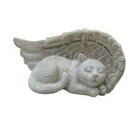 Comfy Ora 10,2 cm Cat Pacificamente Sleeping in Angel Wing Pet Figurine Statue - in Memory of My Best Friend Bereavement