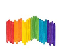 Comfy Package [200 Count] 4,5 pollici - 11,4 cm Colored Popsicle Sticks for Crafts - Multi-Purpose Wooden Sticks for Ices, Ice Cream and More