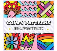 Comfy Patterns: Coloring Book for Adults and Kids, Bold and Easy, Simple and Big Designs for Relaxation