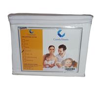 Comfy Sheets Cotone Egiziano 1000-TC Regina Fogli 4 Pezzi Set - Bianca