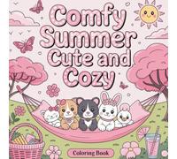 Comfy Summer peaceful garden moments: 50+ Adorable Animals & Relaxing Summer Scenes to Reduce Stress & Boost Creativity for Adults & Teens