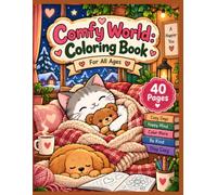 Comfy World coloring: A Cozy Collection of 40 Charming Hygge Animals for Mindful Relaxation and Creative Stress Relief