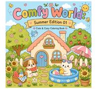 Comfy World: Summer Edition 01:: Cute and Cozy Coloring Book
