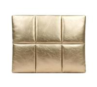 Comfyable custodia laptop Puffy 13/14 pollici, borsa puffer MacBook con tasca interna, sleeve compatibile con MacBook Air M5 2026 A3449 e MacBook Pro M5/M4 Pro/Max, PU impermeabile, Oro