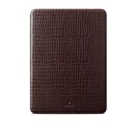 Comfyable Custodia per computer portatile da 14 pollici, compatibile con MacBook Pro M5 M4 M3 M2 Pro/Max 2026-2021, custodia in ecopelle goffrata coccodrillo, 14", legno di radica