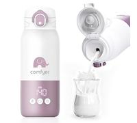 Comfyer BW01, scaldabiberon portatile per bambini, batteria da 12000 mAh, riscaldamento rapido 2 minuti, per latte materno e acqua, biberon per auto, viaggi in aereo On-the-Go