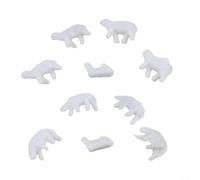 ComfyHarbor 10 PCS N Scale Fattoria Animali Modello Ferroviario Figure, 1:150 Pecora Bianca Modelli di Plastica Per Il Layout Del Paesaggio FAI DA TE E Decorazioni Di Costruzione Scenario