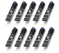 ComfyHarbor 10pcs TCRT5000 Modulo Sensore di Tracciamento Infrarossi, Rilevatore di Evitare Ostacoli Regolabile per Robotica FAI DA TE, Auto Follower Linea, Progetti di Automazione